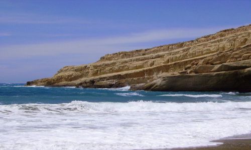 Zdjecie GRECJA / wyspa Kreta / Matala / na play w Matala
