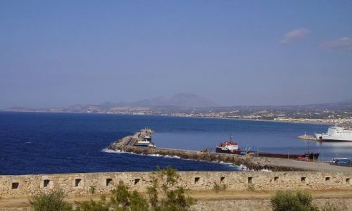 Zdjcie GRECJA / wyspa Kreta / Rethymno / panorama na Rethymno z twierdzy