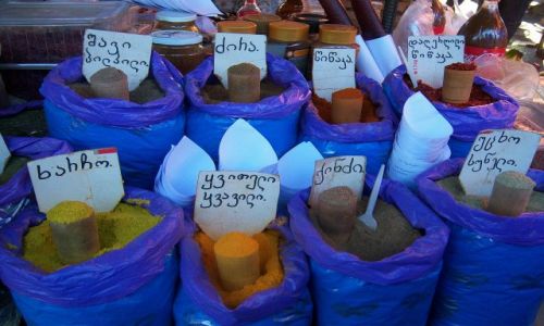 Zdjecie GRUZJA / Tbilisi / bazar przy dworcu Didube / nowe smaki,nowe zapachy,nowe nazwy