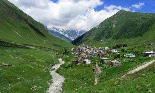 Zdjecie GRUZJA / Swanetia / Ushguli / wioska Ushguli