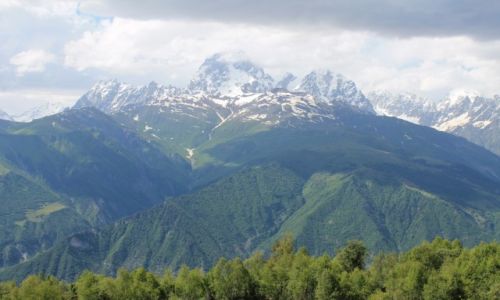 Zdjęcie GRUZJA / - / Gruzja - okolice Mesti, szczyt Uszba / Gruzja - okolice Mesti, szczyt Uszba