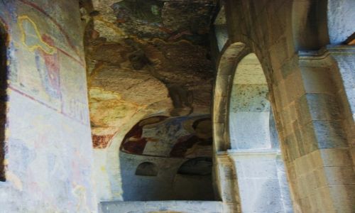 Zdjcie GRUZJA / Tori / Vardzia / Freski w skalne kociele