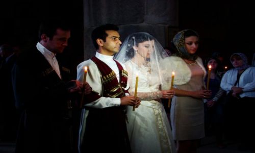 Zdjecie GRUZJA / Kutaisi / Katedra Bagrati / Ceremonia lubna