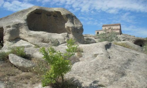 Zdjęcie GRUZJA / brak / Uplicyche / Skalne jamy w Uplicyche