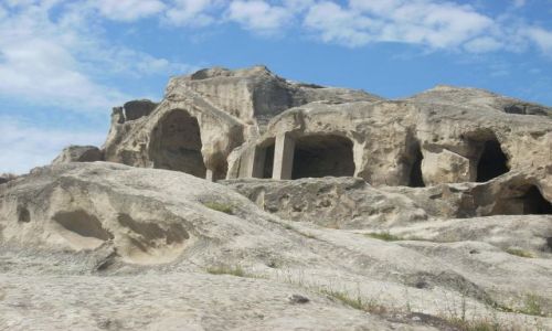 Zdjęcie GRUZJA / brak / Uplicyche / Skalna architektura Uplicyche