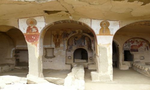 Zdjcie GRUZJA / Kakheti / Davit Gareja / Malowida w skalnym miecie Davit Gareja