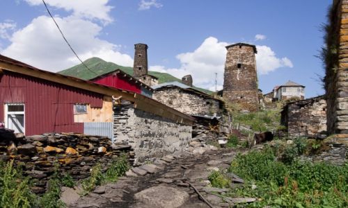 Zdjecie GRUZJA / Swanetia / Uszguli / Uszguli street wju