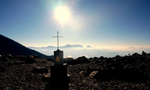 Zdjecie GRUZJA / kaukaz / Stacja meteo / Cel Kazbek