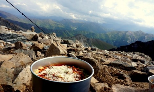 Zdjecie GRUZJA / kaukaz / Amarati Nest 3369m n.p.m. / Zatrzymani przez burz