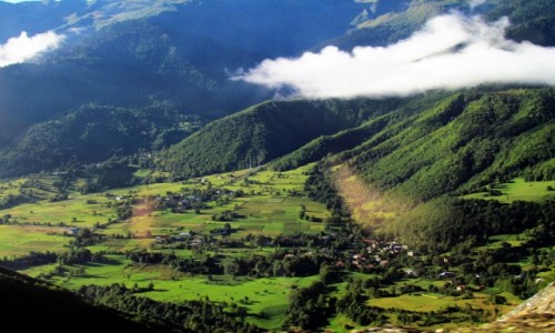 Zdjcie GRUZJA / Swanetia / Okolice Mestii / Poranek w grach
