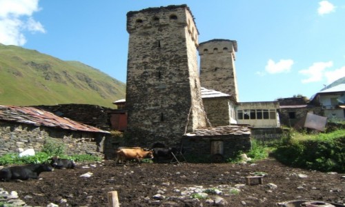 Zdjcie GRUZJA / Swanetia / Uszguli / Koszki w Uszguli