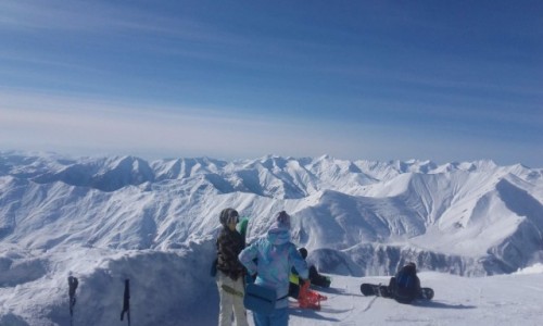 Zdjęcie GRUZJA / Kaukaz / Sadzele / Sadzele widok ze szczytu góry