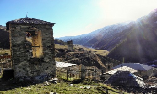 Zdjęcie GRUZJA / Swanetia / Adishi / zagubione w górach