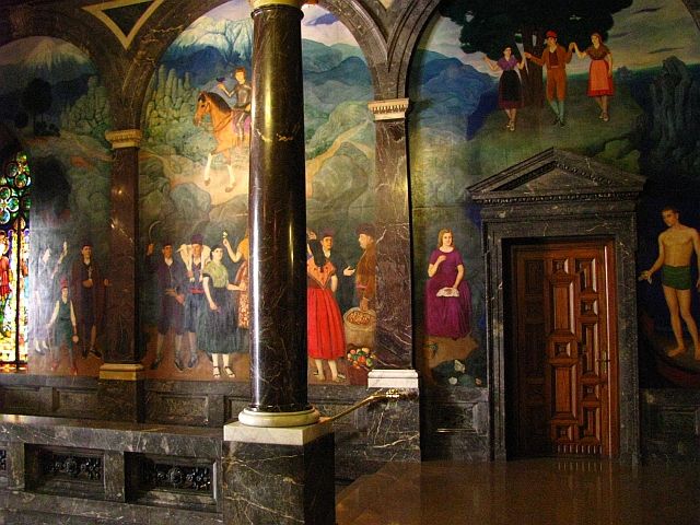Zdjęcia: Barcelona, Katalonia, wnętrze ratusza w Barcelonie, HISZPANIA Zdjęcia: Barcelona, Katalonia, wnętrze ratusza w Barcelonie, HISZPANIA
