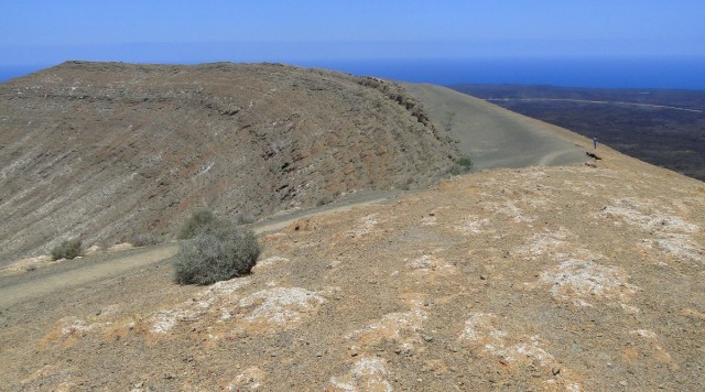 Zdj cia: Lanzarote, Wyspy Kanaryjskie, Na krawdzi krateru Caldera Blanca., HISZPANIA
