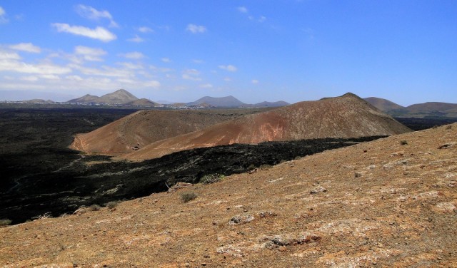 Zdj cia: Lanzarote, Wyspy Kanaryjskie, Widok z Caldera Blanca., HISZPANIA