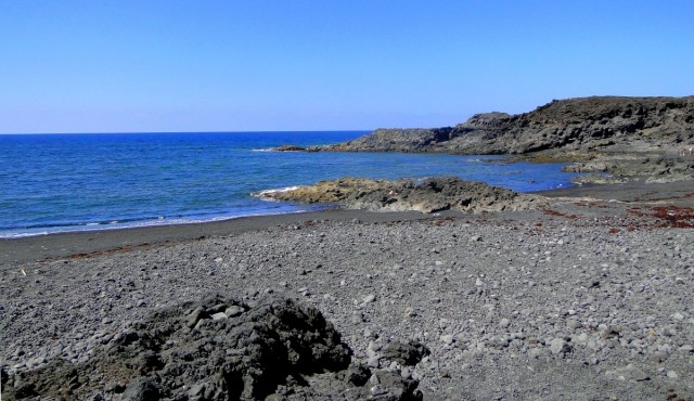 Zdj cia: Lanzarote, Wyspy Kanaryjskie, Wspomnienie z Lanzarote - dzika plaa, HISZPANIA