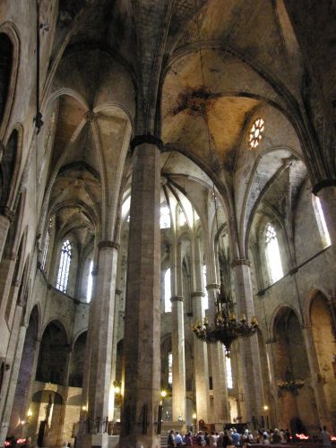 Zdjęcia: Barcelona, Katalonia, bazylika Santa Maria del Mar, HISZPANIA Zdjęcia: Barcelona, Katalonia, bazylika Santa Maria del Mar, HISZPANIA
