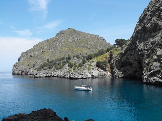Zdjęcia: Wybrzeże, Majorka, Sa Calobra, HISZPANIA Zdjęcia: Wybrzeże, Majorka, Sa Calobra, HISZPANIA