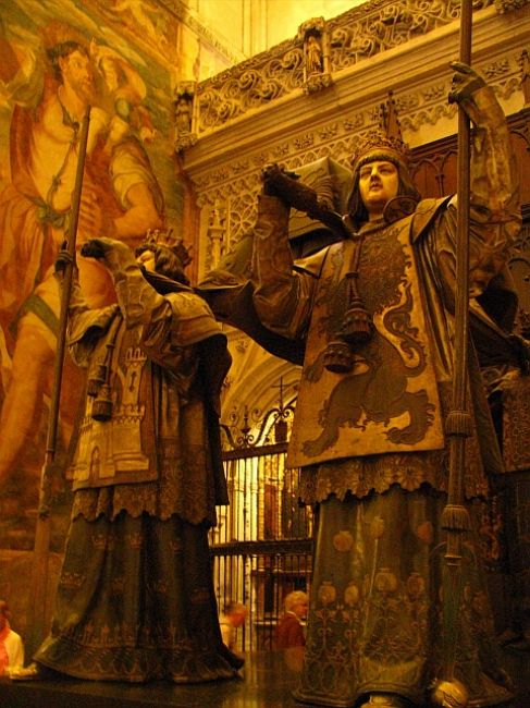 Zdjęcia: Sewilla, Andaluzja, Katedra - grobowiec Kolumba, HISZPANIA Zdjęcia: Sewilla, Andaluzja, Katedra - grobowiec Kolumba, HISZPANIA