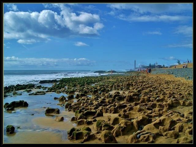 Zdjęcia: Maspalomas, Gran Canaria, W czasie odpływu w Maspalomas, HISZPANIA Zdjęcia: Maspalomas, Gran Canaria, W czasie odpływu w Maspalomas, HISZPANIA