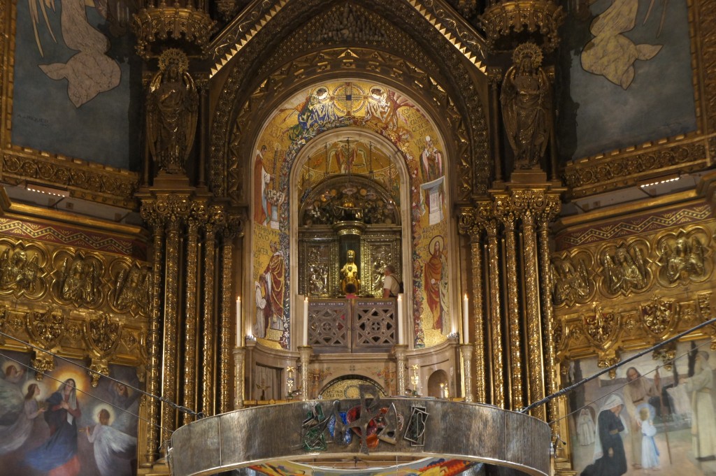 Zdjęcia: Montserrat, Katalonia, Ołtarza główny, La Moreneta, HISZPANIA Zdjęcia: Montserrat, Katalonia, Ołtarza główny, La Moreneta, HISZPANIA