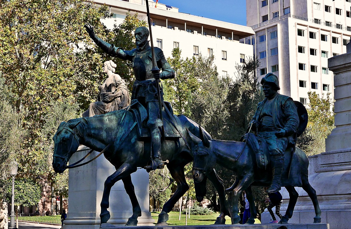 Zdjęcia: Plaza de Espana, Madryt, Don Kichot i Sancho Pansa , HISZPANIA Zdjęcia: Plaza de Espana, Madryt, Don Kichot i Sancho Pansa , HISZPANIA