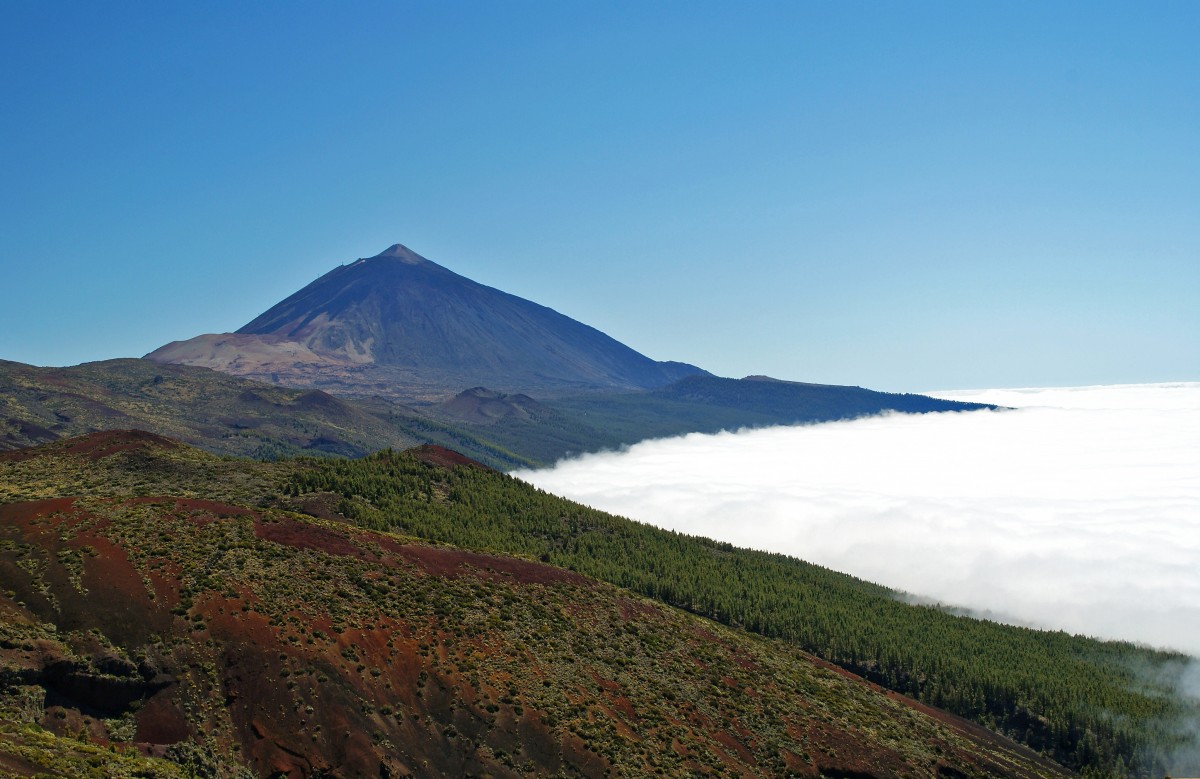 Zdjęcia: Park Narodowy del Teide, Teneryfa, Teide ponad chmurami, HISZPANIA Zdjęcia: Park Narodowy del Teide, Teneryfa, Teide ponad chmurami, HISZPANIA