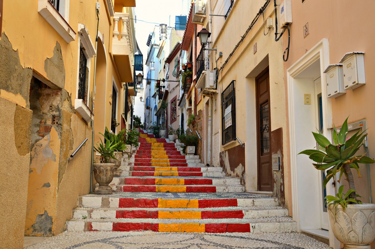 Zdjęcia: Calpe, Costa Blanca, Schody po hiszpańsku, HISZPANIA Zdjęcia: Calpe, Costa Blanca, Schody po hiszpańsku, HISZPANIA