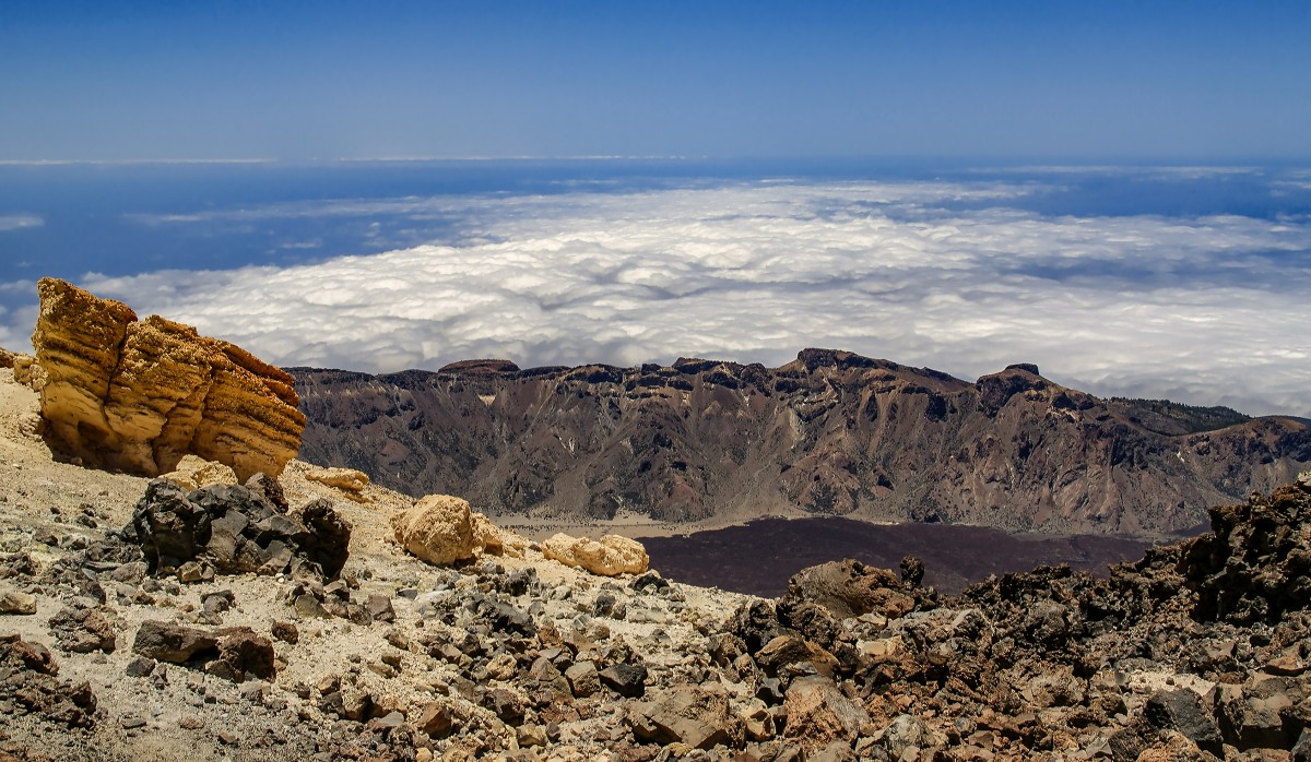 Zdjęcia: Teide, Teneryfa, Widok z Teide, HISZPANIA Zdjęcia: Teide, Teneryfa, Widok z Teide, HISZPANIA