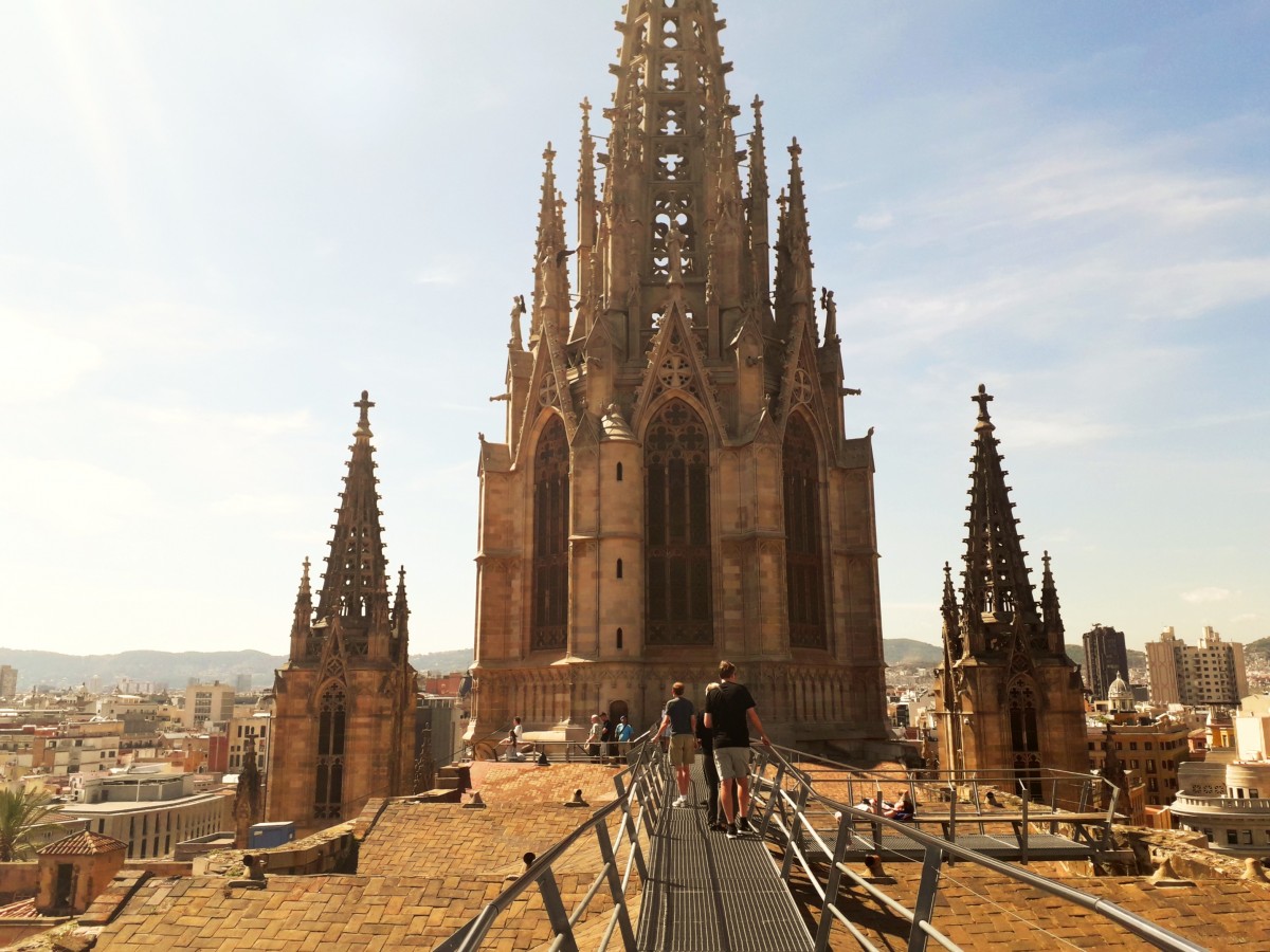 Zdjęcia: Barcelona, Na dachu katedry św. Eulalii , HISZPANIA Zdjęcia: Barcelona, Na dachu katedry św. Eulalii , HISZPANIA