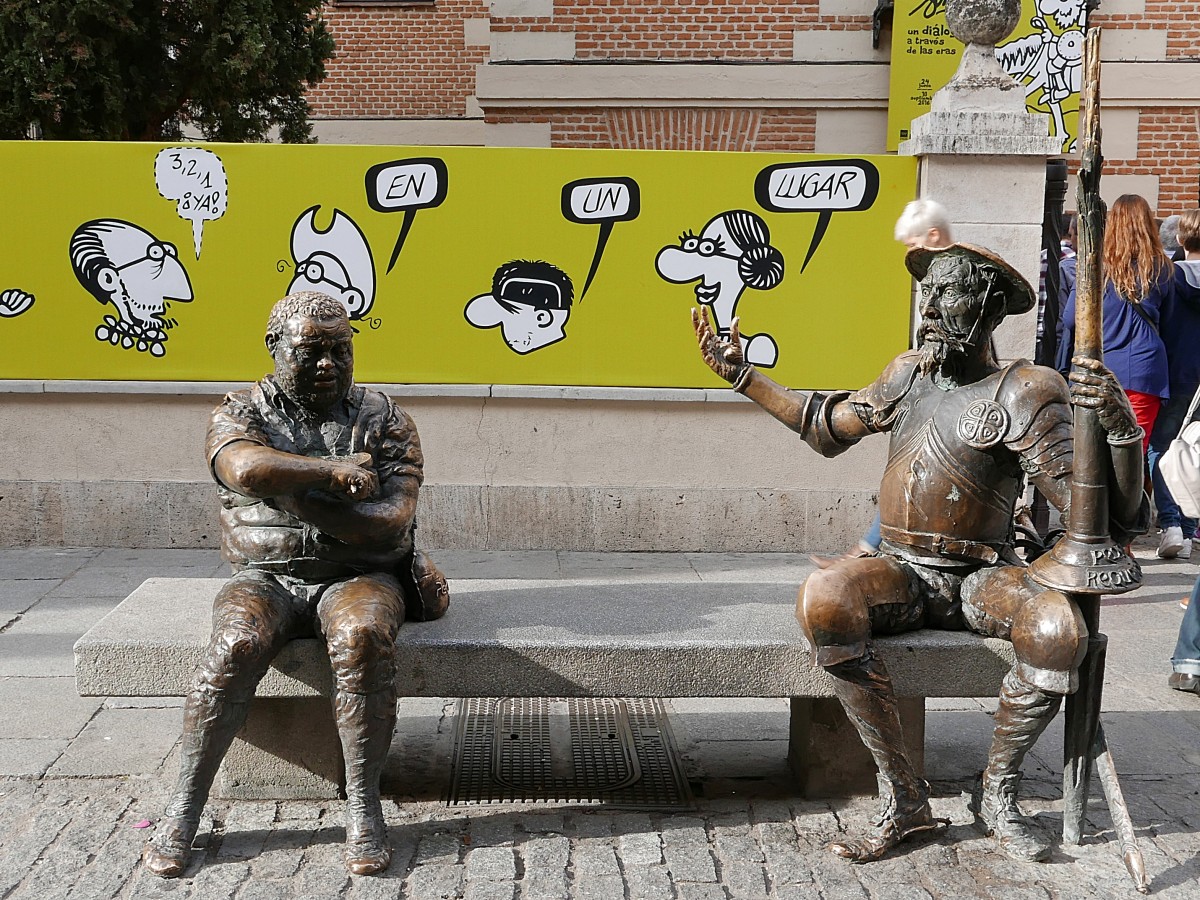 Zdjęcia: Alcala de Henares, Madryt, Don Kichot i Sancho Pansa, HISZPANIA Zdjęcia: Alcala de Henares, Madryt, Don Kichot i Sancho Pansa, HISZPANIA