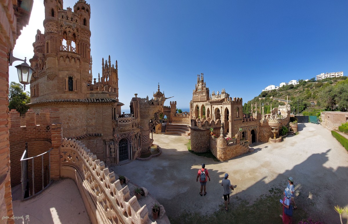 Zdjęcia: Benalmadena., Costa del Sol., Pomnik poświęcony Kolumbowi - zamek Colomares., HISZPANIA Zdjęcia: Benalmadena., Costa del Sol., Pomnik poświęcony Kolumbowi - zamek Colomares., HISZPANIA