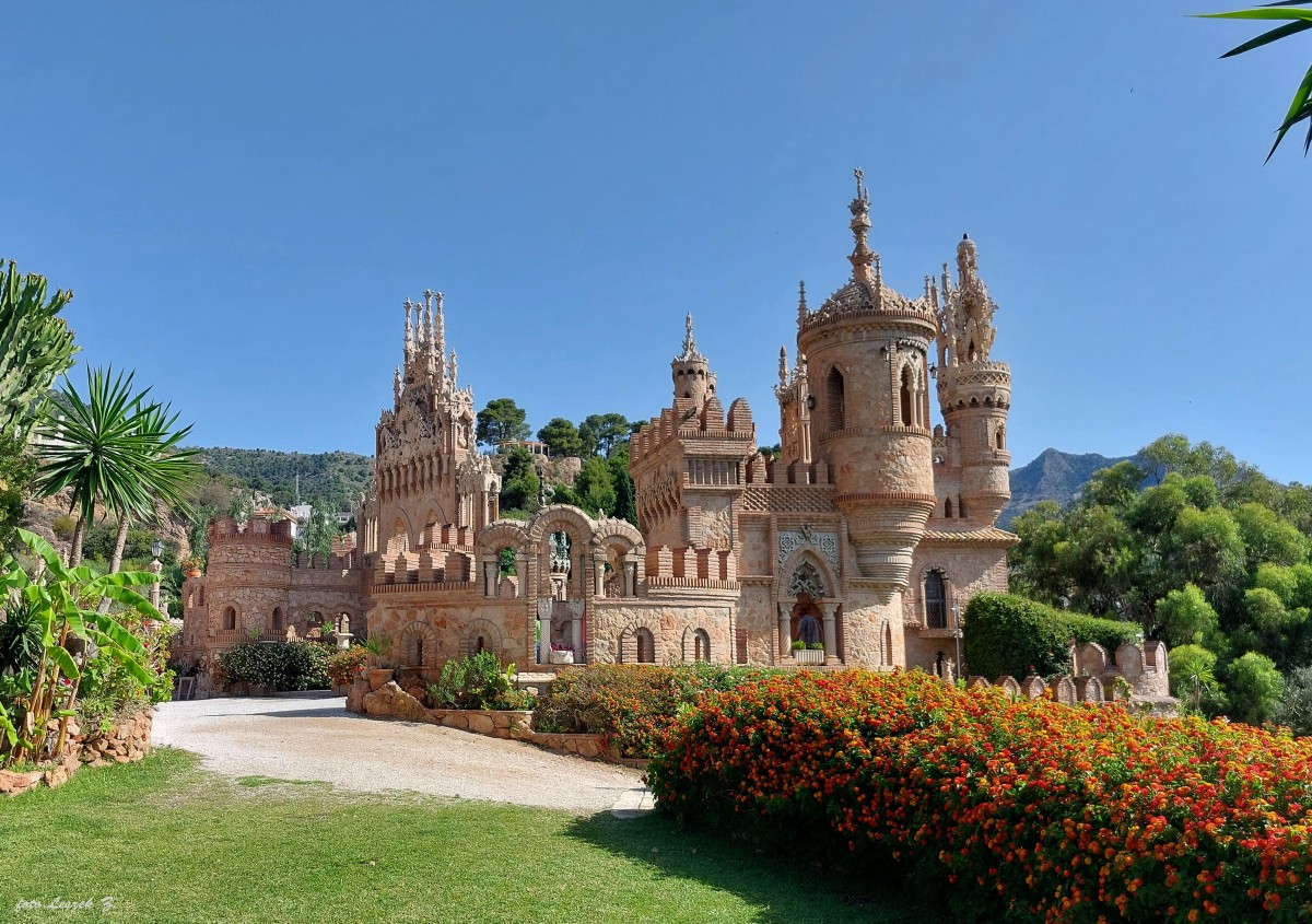 Zdjęcia: Benalmadena., Costa del Sol., Zamek Colomares - pomnik poświęcony Kolumbowi., HISZPANIA Zdjęcia: Benalmadena., Costa del Sol., Zamek Colomares - pomnik poświęcony Kolumbowi., HISZPANIA