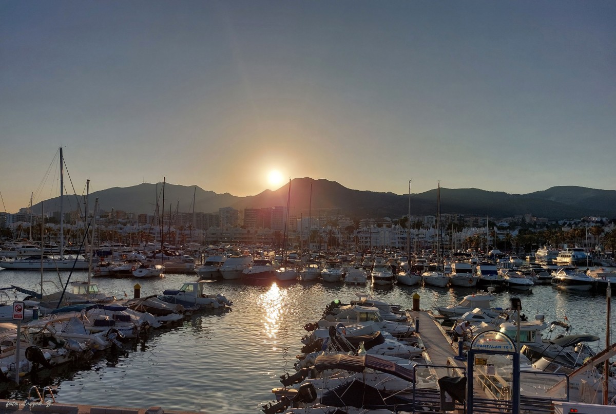 Zdjęcia: Benalmadena., Costa del Sol., Zachód nad Puerto Marina., HISZPANIA Zdjęcia: Benalmadena., Costa del Sol., Zachód nad Puerto Marina., HISZPANIA