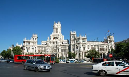 Zdjecie HISZPANIA / Madryt / Plaza de Cibeles. / Palacio de Comunicaciones.