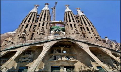 Zdjecie HISZPANIA / Katalonia / Barcelona - El Temple Expiatori de la Sagrada Familia / Sagrada Familia - niedokoczona wiatynia
