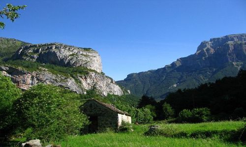 Zdjecie HISZPANIA / dolina Ordessa / Pireneje hiszpaskie / gralska chata