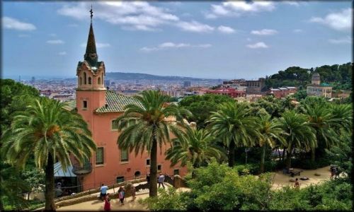 Zdjęcie HISZPANIA / Katalonia / Barcelona - Park Güell / Bajkowo w Parku Güell