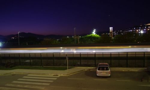 Zdjecie HISZPANIA / Santa Susana / Santa Susana / jedzie pocig z daleka
