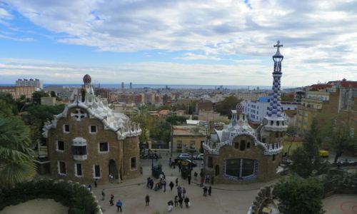 Zdjecie HISZPANIA / Barcelona / Park Guell / Widok na miasto z Parku Guell