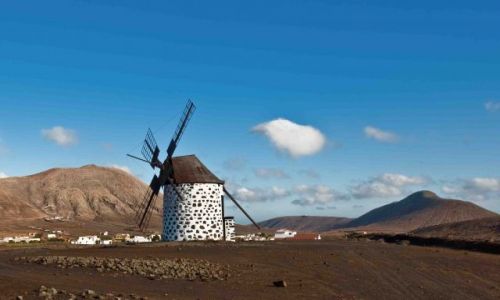 Zdjecie HISZPANIA / - / FUERTEVENTURA / SAMOTNY WIATRAK