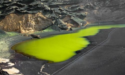 Zdjecie HISZPANIA / LANZAROTE / EL GOLFO / ZIELONE JEZIORKO
