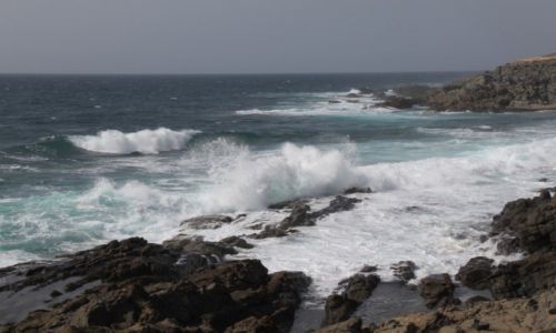 Zdjęcie HISZPANIA / Fuerteventura / Aquas Verdes / Fale