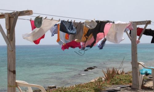 Zdjecie HISZPANIA / Fuerteventura / Punta Paserbe / Pranie