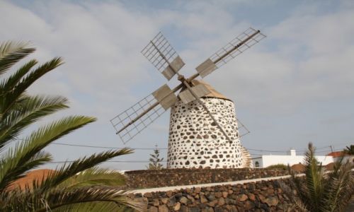 Zdjęcie HISZPANIA / Fuerteventura / La Oliva / Wiatraczek...