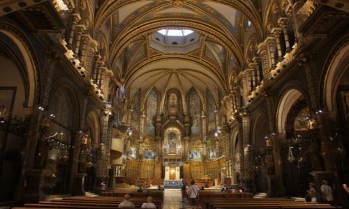 Zdjecie HISZPANIA / Katalonia / Montserrat / Bazylika Montserrat, wewnrz