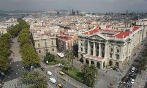 Zdjecie HISZPANIA / Katalonia / Barcelona, Placa Portal de la Pau / Widok z pomnika Kolumba