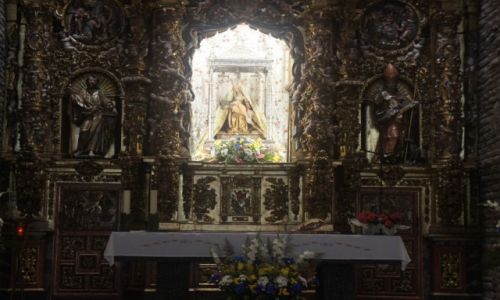 Zdjęcie HISZPANIA / Leon / Valverde de la Virgen / Virgen de la Piedad, barokowy ołtarz