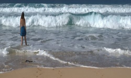 Zdjęcie HISZPANIA / Fuerteventura / Playa de Aljibe de la Cueva / w Atlantyku